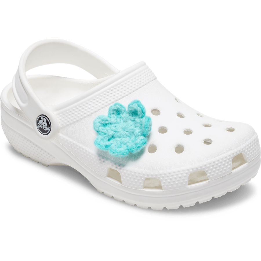 Crochet Blue Flower Jibbitz™ charms - Crocs US