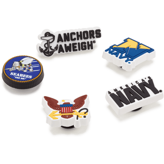 Armed Forces US Navy 5Pck Jibbitz Shoe Charm - Crocs for sale
