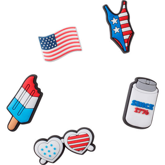 USA 5 Pack Jibbitz Shoe Charm - Crocs discount