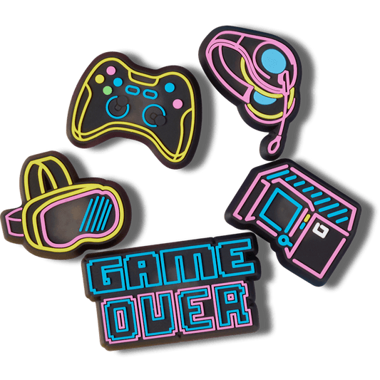 Lights Up Neon Gamer 5 Pack Jibbitz™ charms - Crocs online