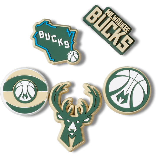 NBA Milwaukee Bucks 5 Pack Jibbitz™ charms - Crocs online