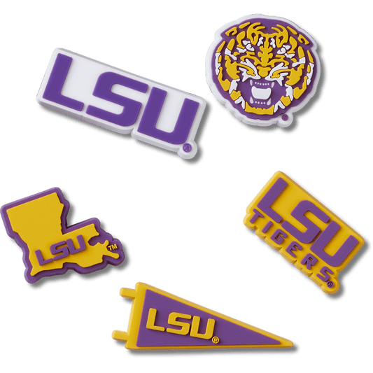 LSU 5 Pack Jibbitz™ charms - Crocs on sale