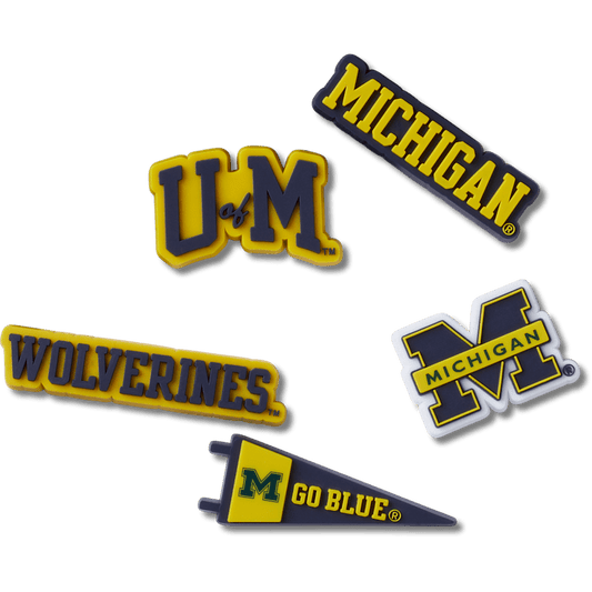 University of Michigan 5 Pack Jibbitz™ charms - Crocs US