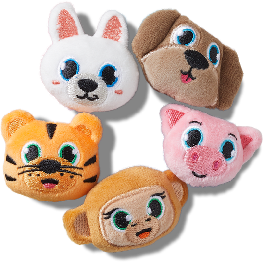 Fuzzy Animal 5 Pack Jibbitz™ charms - Crocs sale