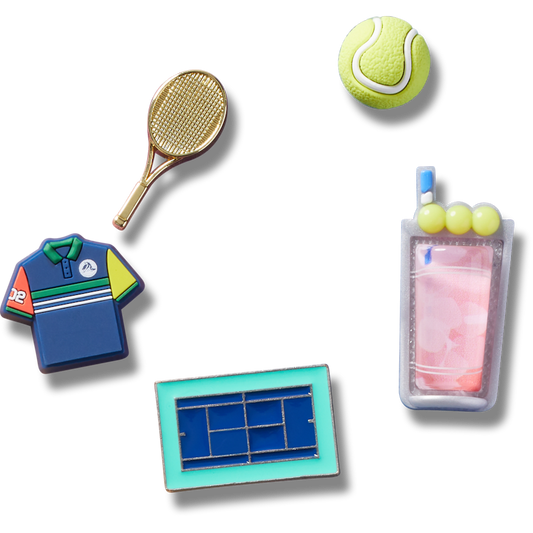 Day at The Tennis Court 5 Pack Jibbitz™ charms - Crocs for sale