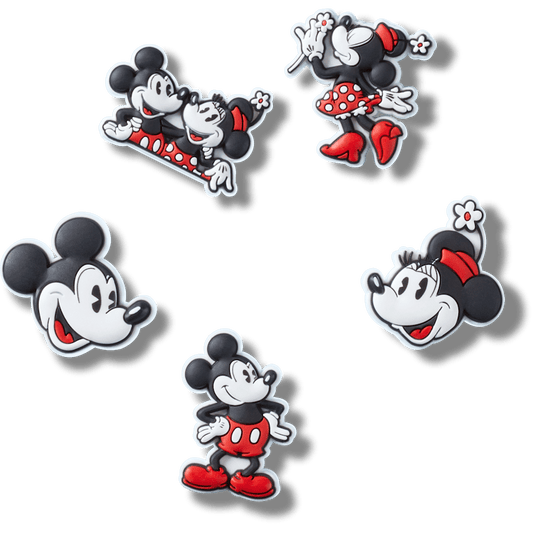 Mickey and Minnie PVC 5 Pack Jibbitz™ charms - Crocs for sale