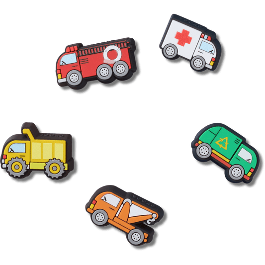 Tiny Work Trucks 5 Pack Jibbitz™ charms - Crocs on sale