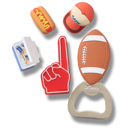 Tailgate 5 Pack Jibbitz™ charms - Crocs on sale