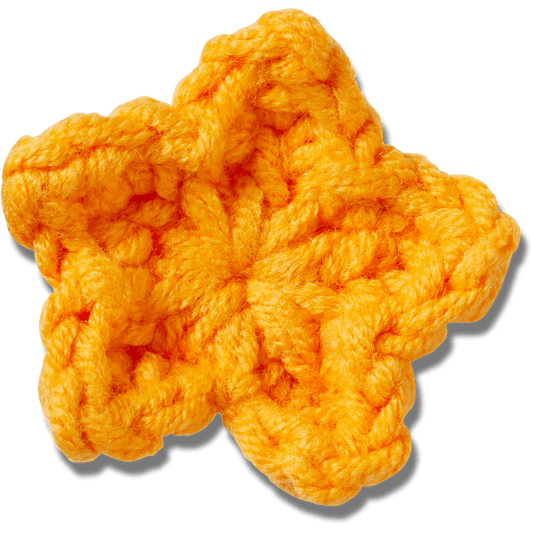 Crafted Crochet Orange Star Jibbitz™ charms - Crocs on sale