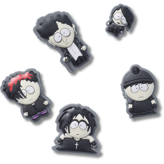 South Park Goth Kids 5 Pack Jibbitz Shoe Charm - Crocs on sale