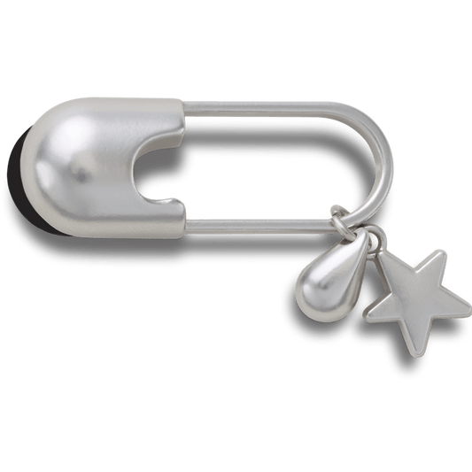 Silver Meta Safety Pin Jibbitz™ charms - Crocs sale