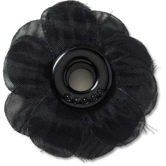 Black Chiffon Grommet Jibbitz™ charms - Crocs for sale