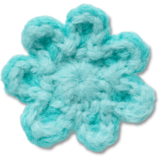 Crochet Blue Flower Jibbitz™ charms - Crocs US