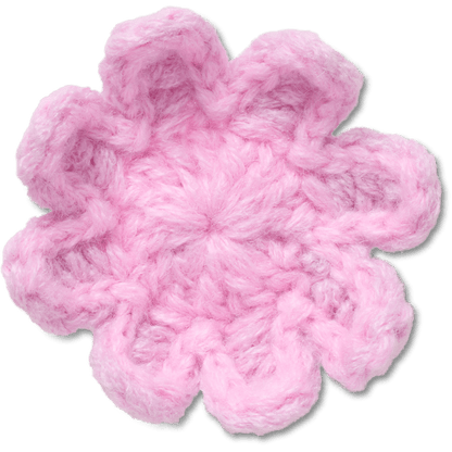 Crochet Light Pink Flower Jibbitz™ charms - Crocs on sale