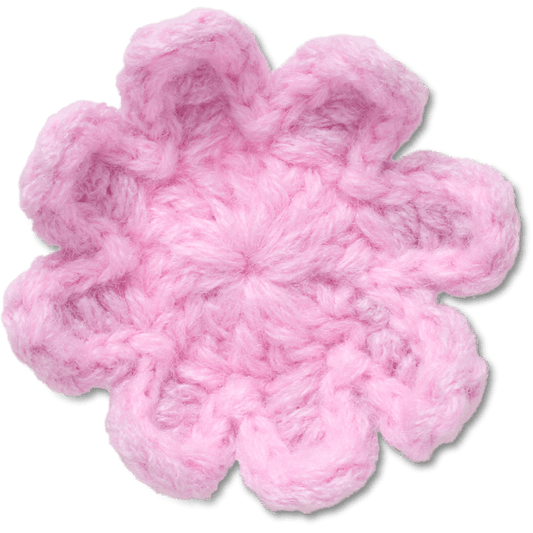 Crochet Light Pink Flower Jibbitz™ charms - Crocs on sale