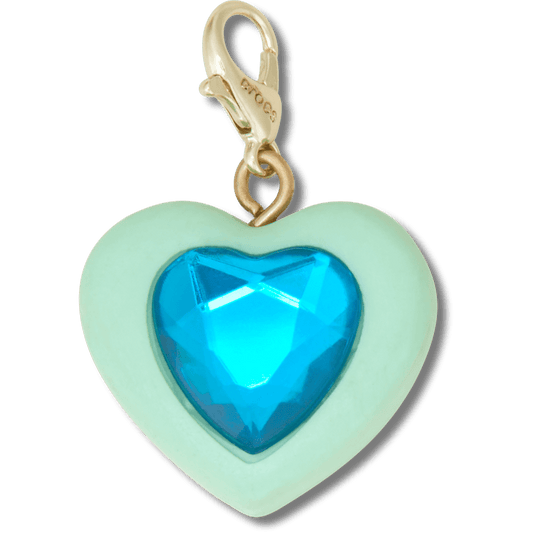 Blue Heart Sim Gem Charm Jibbitz Shoe Charm - Crocs outlet