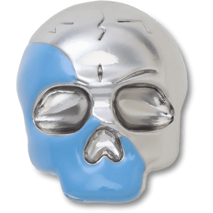 Silver and Blue Enamel Skull Jibbitz™ charms - Crocs discount