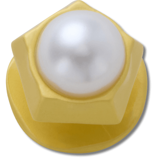 Gold Pentagon Pearl Jibbitz™ charms - Crocs for sale