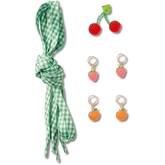 Laces and Fresh Fruits Charm Kit Jibbitz™ charms - Crocs for sale