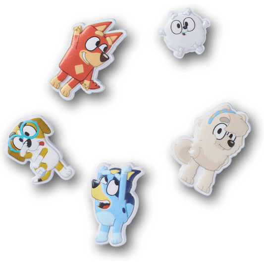 Bluey 5 Pack Jibbitz Shoe Charm - Crocs for sale