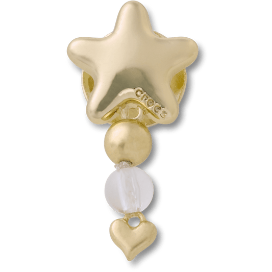 Gold Star with Heart Dangle Jibbitz™ charms - Crocs for sale