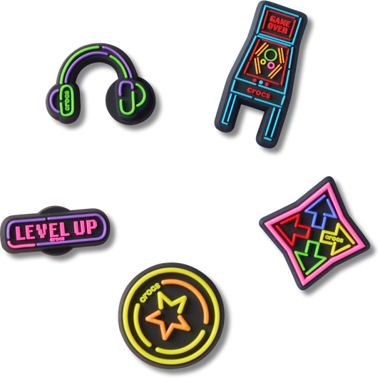 Level Up Gamer 5 Pack Jibbitz™ charms - Crocs for sale