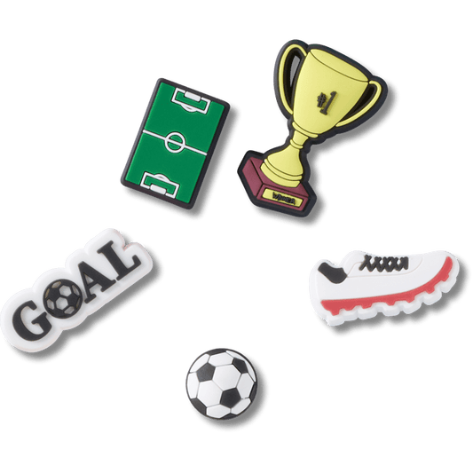 Soccer Star 5 Pack Jibbitz™ charms - Crocs US