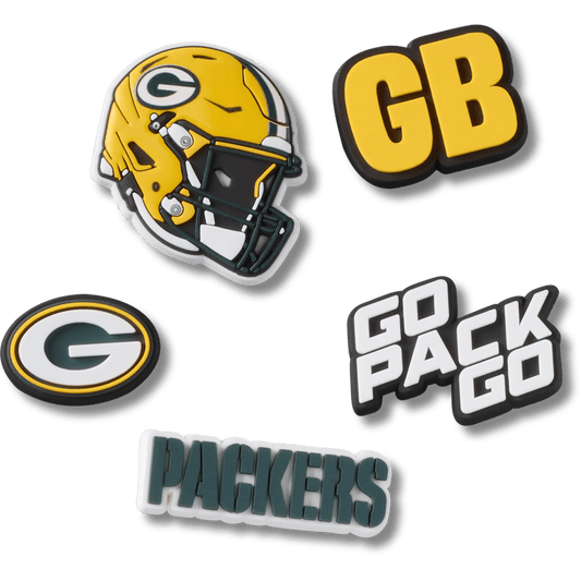 NFL Green Bay Packers 5 Pack Jibbitz Shoe Charm - Crocs US