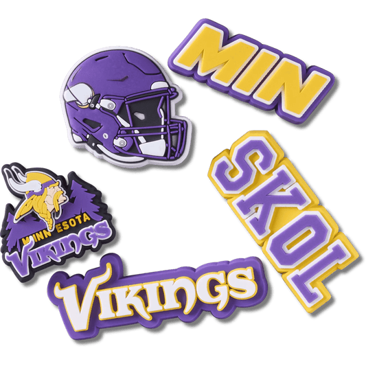 NFL Minnesota Vikings 5 Pack Jibbitz Shoe Charm - Crocs sale