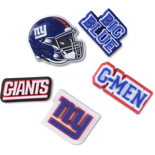 NFL New York Giants 5 Pack Jibbitz Shoe Charm - Crocs outlet