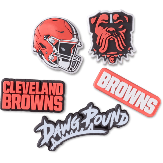 NFL Cleveland Browns 5 Pack Jibbitz Shoe Charm - Crocs for sale