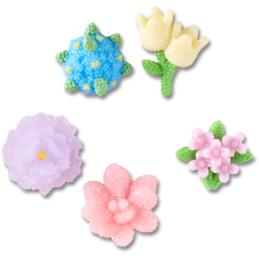 Beaded Flowers 5 Pack Jibbitz™ charms - Crocs US