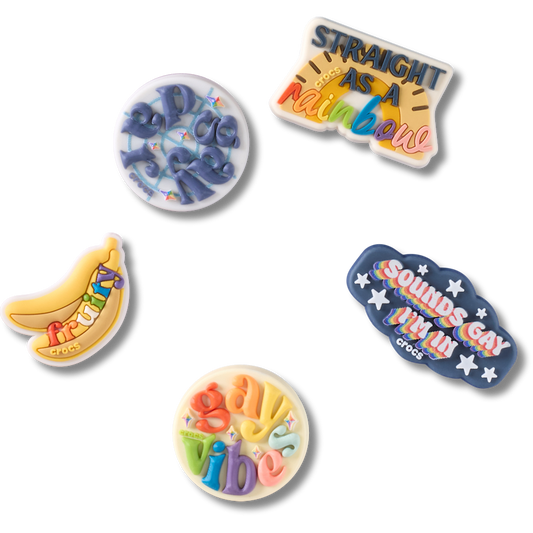 Irreverent Pride 5 Pack Jibbitz™ charms - Crocs US