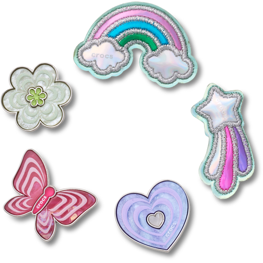 Funky Girly Icons 5 Pack Jibbitz™ charms - Crocs on sale