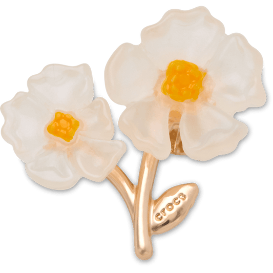 White Floral Blossom Jibbitz™ charms - Crocs sale