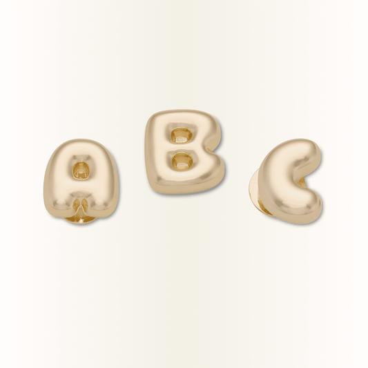 Gold Bubble Letter A-Z Jibbitz™ charms - Crocs discount