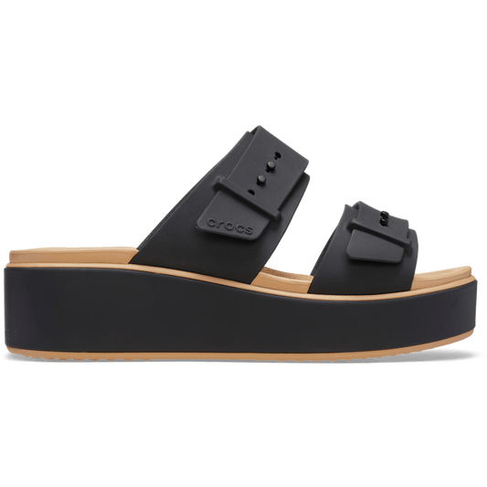 Brooklyn Buckle Matte Wrap Low Wedge - Crocs on sale