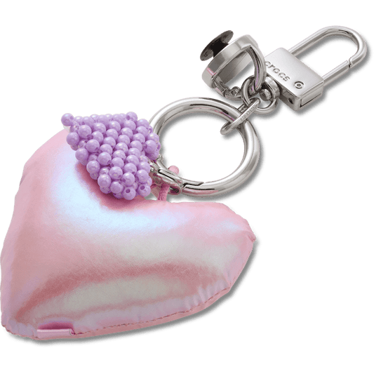 Double Heart Bag Charm - Crocs discount