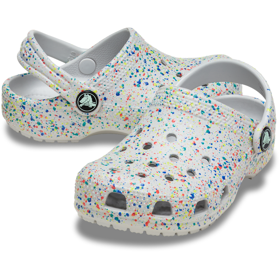 Toddler Classic Glow Paint Splatter Clog - Crocs for sale
