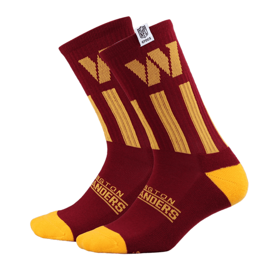 NFL Washington Commanders Crocs Socks - Crocs on sale