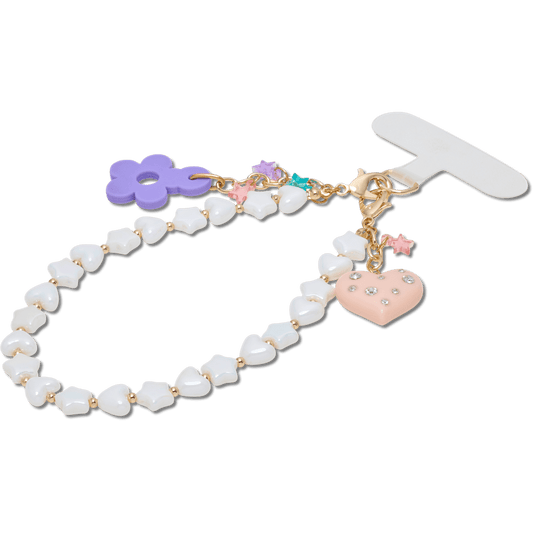 Beaded Heart Flower Phone Wristlet - Crocs sale